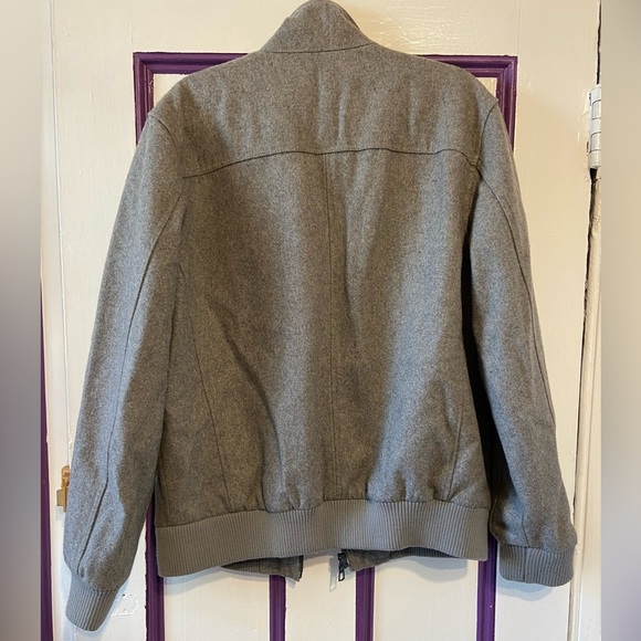 American Rag Cie Wool-Blend Gray Bomber Jacket - Size L - Picture 5 of 5